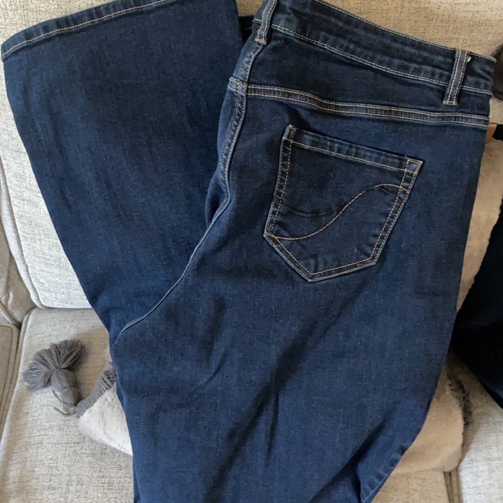 Tall Genius Fit Boot Cut Dark Denim Jeans